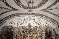 The Capuchin Crypt where monks made artwork out of skeletons starting in the 1600s.