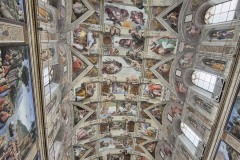 Finally made it to the Sistine Chapel and we managed to take a quick photo of Michelangelo's ceiling.
