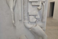 We went to Bar Far in Trastevere to see a bit of ancient-inspired modern art.