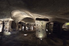 Inside the Catacombs of San Gennaro, another picture that we weren't supposed to take.
