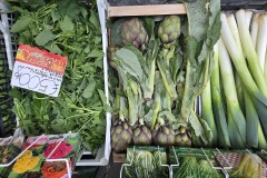 Fresh produce was plentiful, and we decided to cook our own dinner.