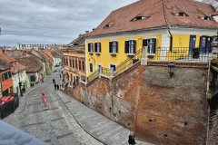 The many eyes and levels of Sibiu, Romania.