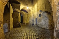Walking Sighisoara on a quiet Tuesday night.