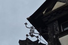 Architectural details in Sinaia, Romania.