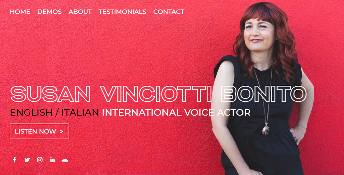 biondo studio design and development for voice actor susan vinciotti bonito