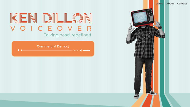 ken dillon voice actor website design and development by biondo studio