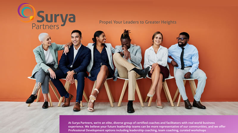 Surya Partners website design and development by Biondo Studio