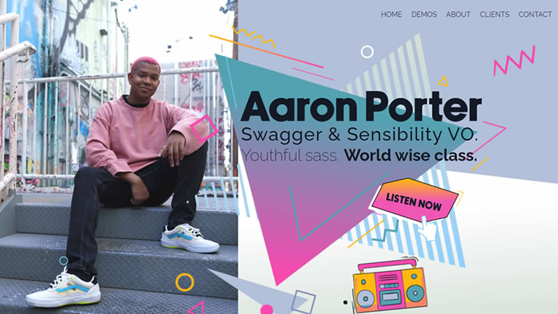 Aaron Porter website design and development by Biondo Studio