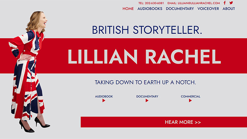Lillian Rachel British Storyteller branding and website development by Biondo Studio.