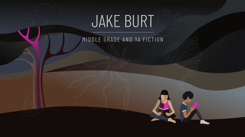 Jake Burt Author illustration and website development by Biondo Studio