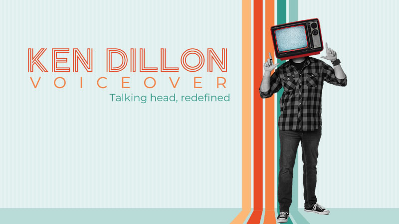 Ken Dillon voiceover, branding and website development by Biondo Studio