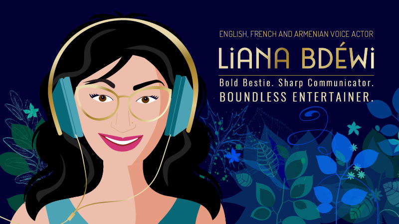 Liana Bdéwi voice actor, website development by Biondo Studio