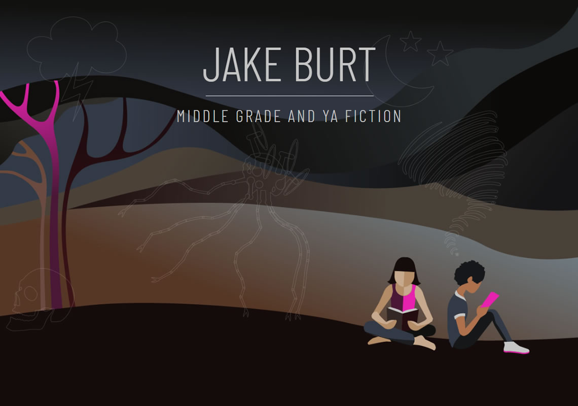 Jake Burt, Middle Grade Author website illustrated and designed by Biondo Studio