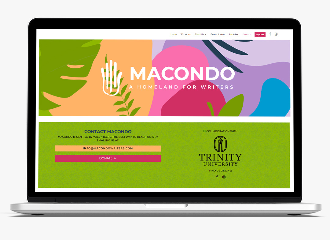 Macondo Writers branding design by Biondo Studio