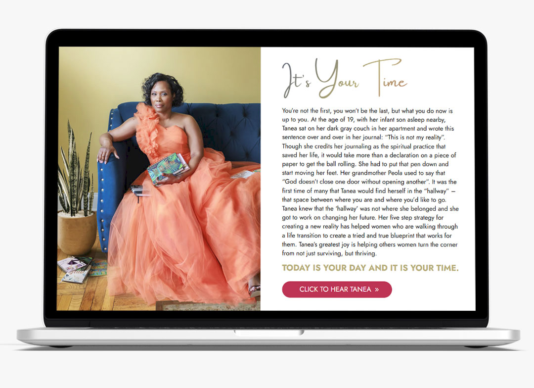 Tanea Smith branding design by Biondo Studio