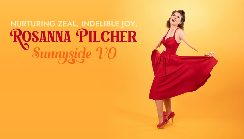 Rosanna Pilcher voice actor branding and website development by Biondo Studio
