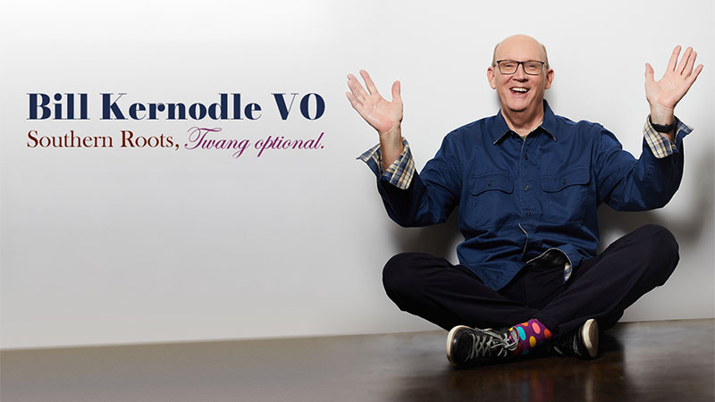 Branding design and website development for voice actor Bill Kernodle by Biondo Studio