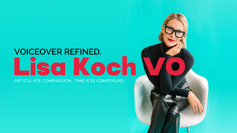 Lisa Koch voice actor website branding and development by Biondo Studio