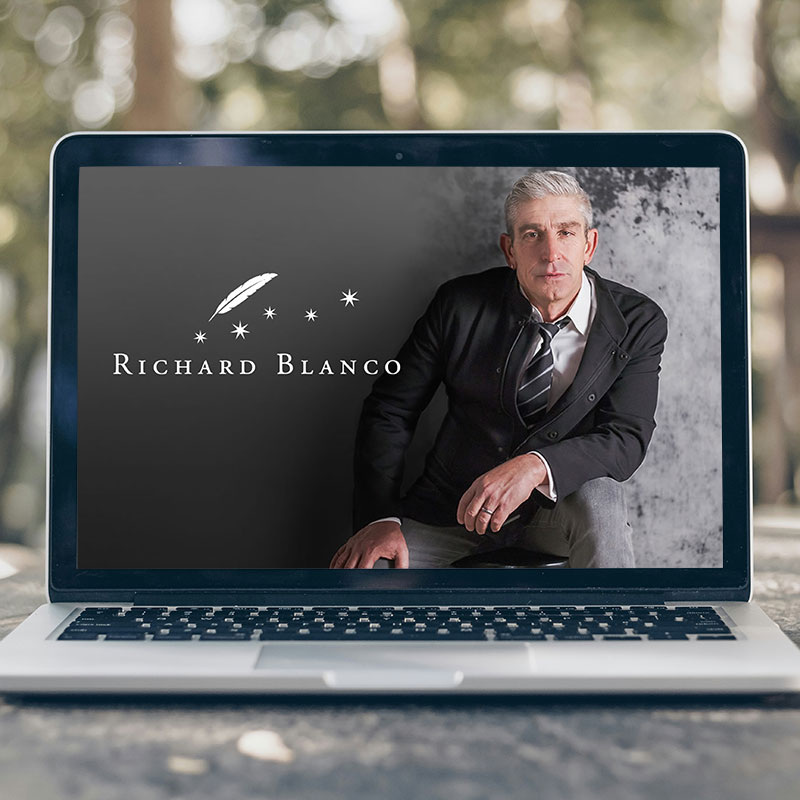 Richard Blanco, writer and poet, website development by Biondo Studio
