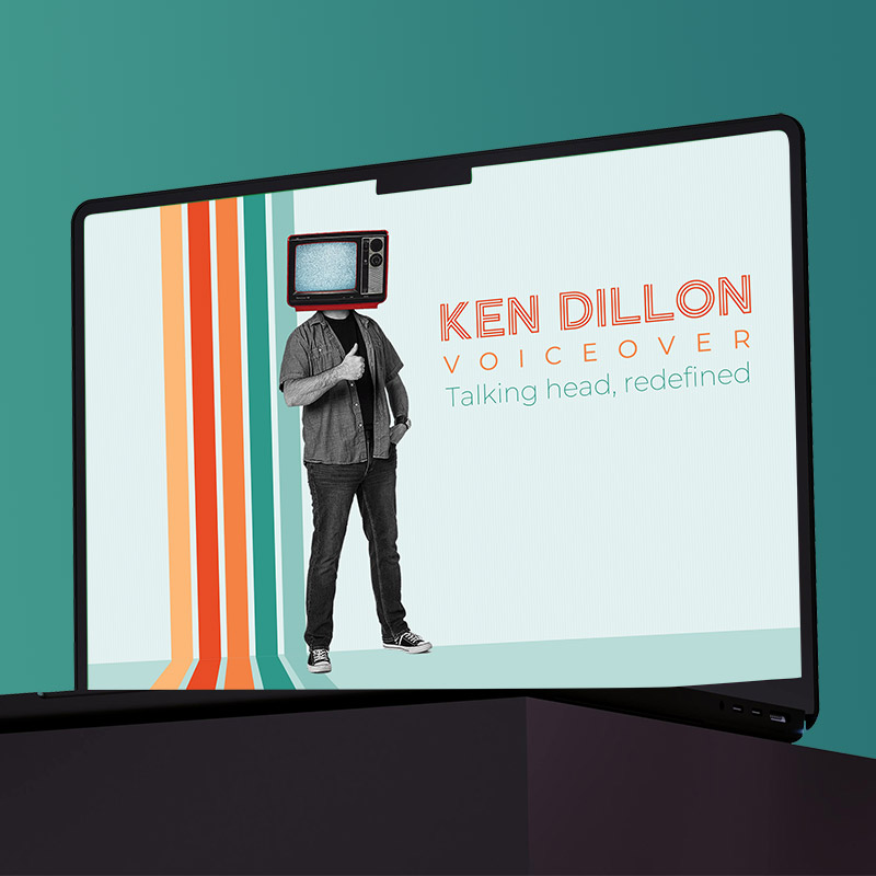 Ken Dillon voiceover branding and website development by Biondo Studio